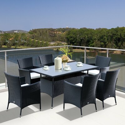 Wicker/Rattan Garden Dining Sets You'll Love | Wayfair.co.uk